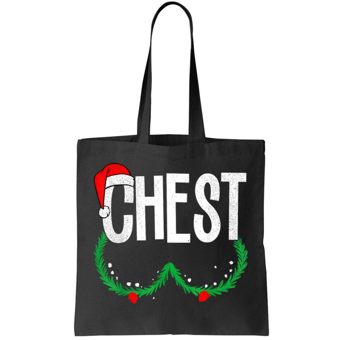 Chest Nuts Matching Chestnuts Funny Christmas Couples Chest Tote Bag