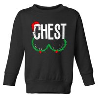 Chest Nuts Matching Chestnuts Funny Christmas Couples Chest Toddler Sweatshirt