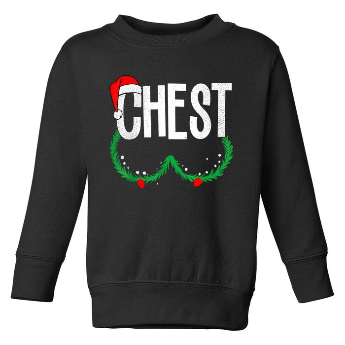 Chest Nuts Matching Chestnuts Funny Christmas Couples Chest Toddler Sweatshirt