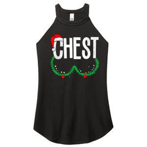 Chest Nuts Matching Chestnuts Funny Christmas Couples Chest Women's Perfect Tri Rocker Tank