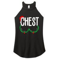 Chest Nuts Matching Chestnuts Funny Christmas Couples Chest Women's Perfect Tri Rocker Tank