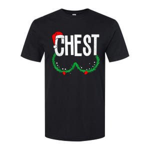 Chest Nuts Matching Chestnuts Funny Christmas Couples Chest Softstyle CVC T-Shirt