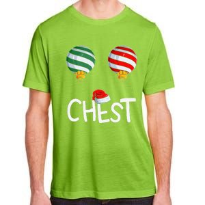 Chest Nuts Matching Funny Christmas Couples Chestnuts Chest Adult ChromaSoft Performance T-Shirt