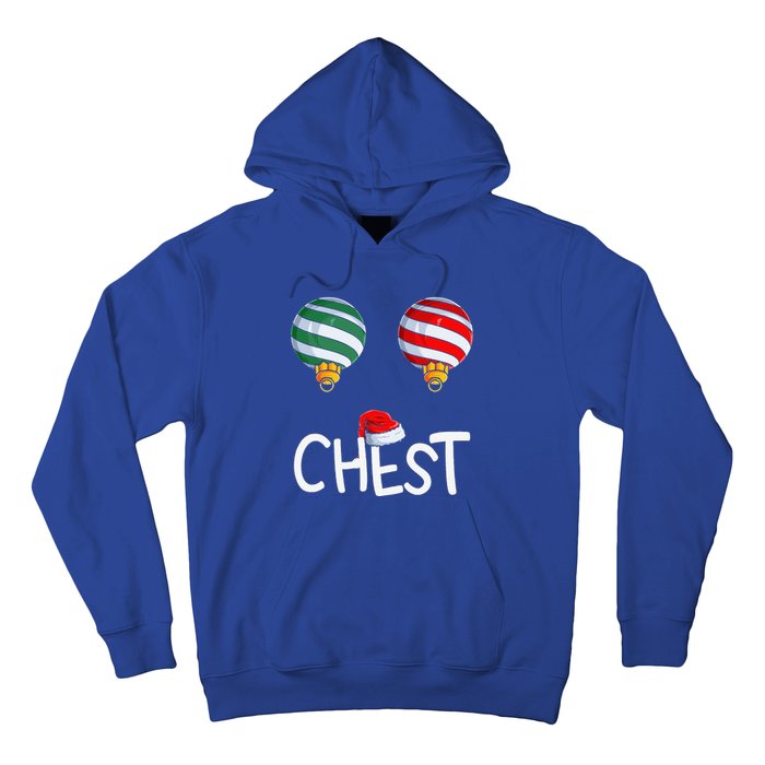 Chest Nuts Matching Funny Christmas Couples Chestnuts Chest Hoodie