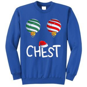 Chest Nuts Matching Funny Christmas Couples Chestnuts Chest Sweatshirt