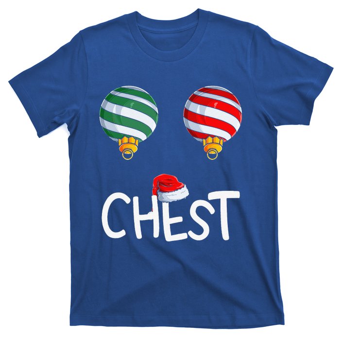 Chest Nuts Matching Funny Christmas Couples Chestnuts Chest T-Shirt