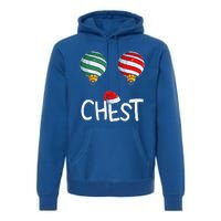 Chest Nuts Matching Funny Christmas Couples Chestnuts Chest Premium Hoodie