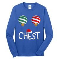 Chest Nuts Matching Funny Christmas Couples Chestnuts Chest Tall Long Sleeve T-Shirt