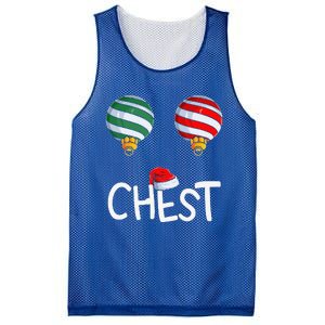 Chest Nuts Matching Funny Christmas Couples Chestnuts Chest Mesh Reversible Basketball Jersey Tank