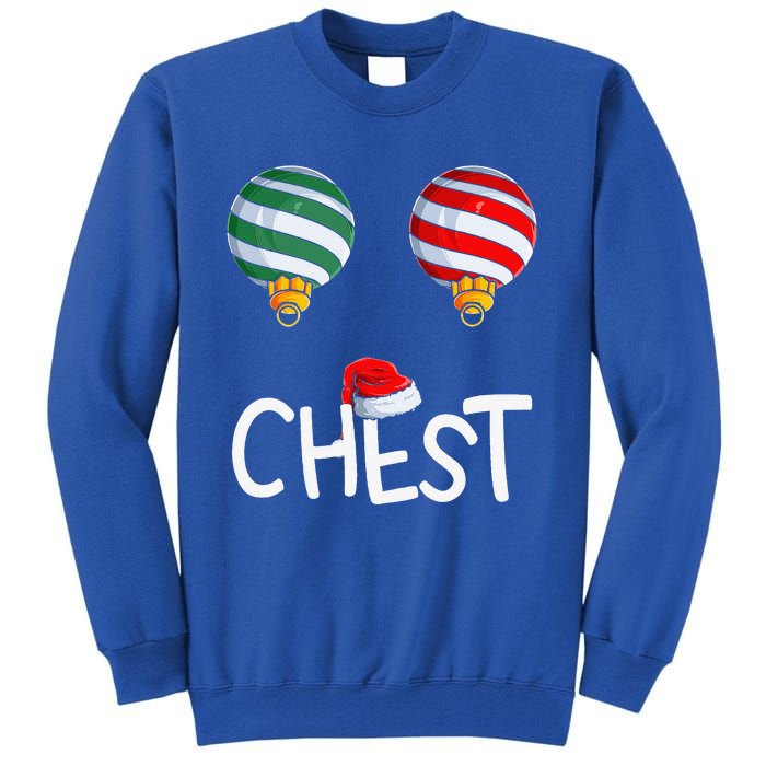 Chest Nuts Matching Funny Christmas Couples Chestnuts Chest Tall Sweatshirt