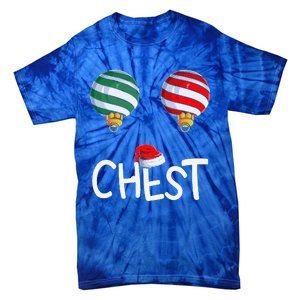 Chest Nuts Matching Funny Christmas Couples Chestnuts Chest Tie-Dye T-Shirt