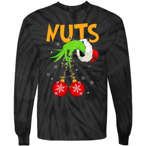 Chest Nuts Matching Chestnuts Christmas Snow Tie-Dye Long Sleeve Shirt