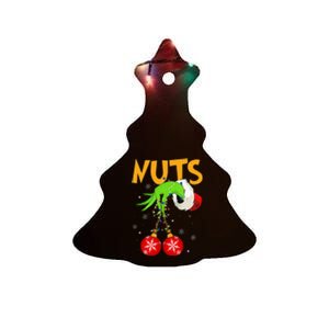 Chest Nuts Matching Chestnuts Christmas Snow Ceramic Tree Ornament