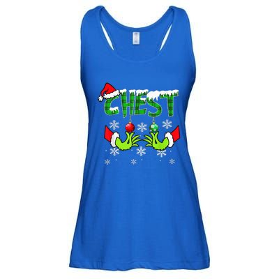 Chest Nuts Matching Chestnuts Christmas Snow Couples Ladies Essential Flowy Tank