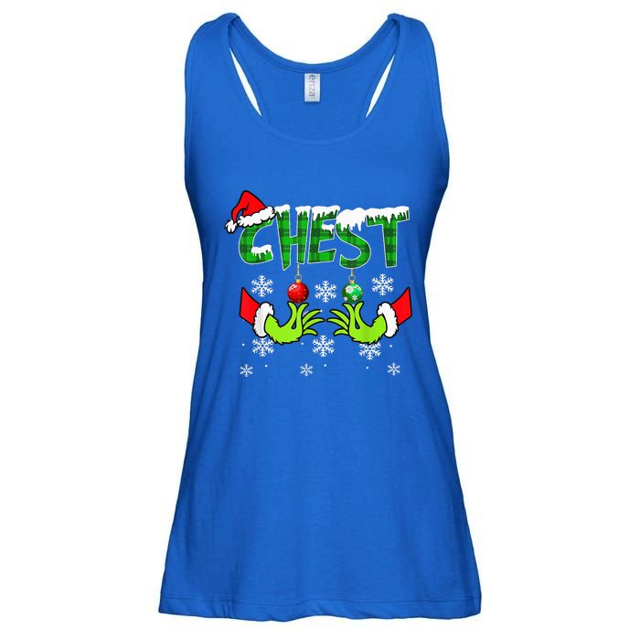 Chest Nuts Matching Chestnuts Christmas Snow Couples Ladies Essential Flowy Tank