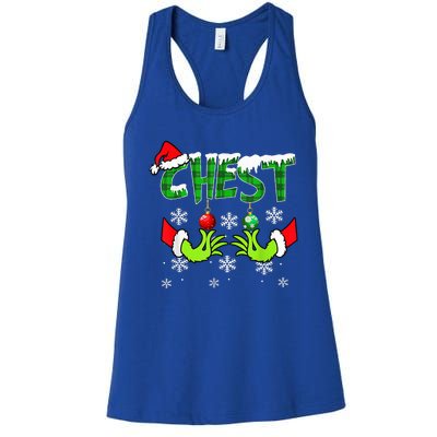 Chest Nuts Matching Chestnuts Christmas Snow Couples Women's Racerback Tank