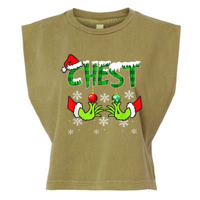 Chest Nuts Matching Chestnuts Christmas Snow Couples Garment-Dyed Women's Muscle Tee