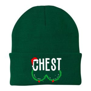 Chest Nuts Matching Chestnuts Funny Christmas Knit Cap Winter Beanie