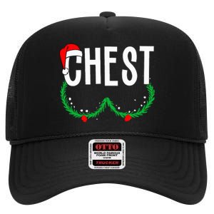 Chest Nuts Matching Chestnuts Funny Christmas High Crown Mesh Back Trucker Hat