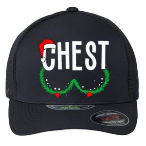 Chest Nuts Matching Chestnuts Funny Christmas Flexfit Unipanel Trucker Cap