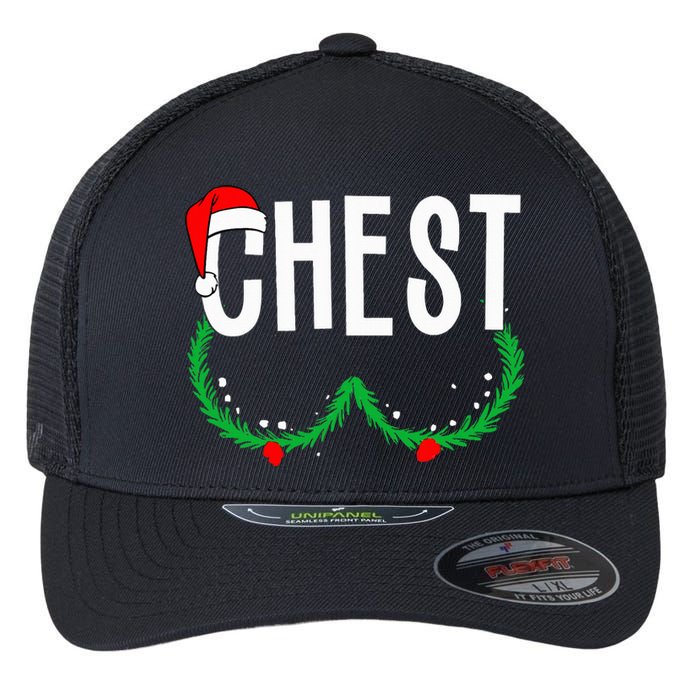 Chest Nuts Matching Chestnuts Funny Christmas Flexfit Unipanel Trucker Cap