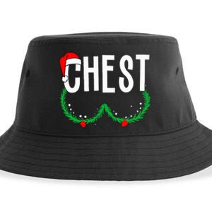 Chest Nuts Matching Chestnuts Funny Christmas Sustainable Bucket Hat