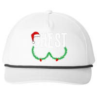 Chest Nuts Matching Chestnuts Funny Christmas Snapback Five-Panel Rope Hat