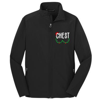 Chest Nuts Matching Chestnuts Funny Christmas Core Soft Shell Jacket