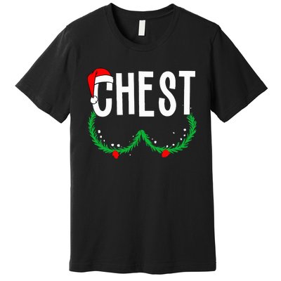 Chest Nuts Matching Chestnuts Funny Christmas Premium T-Shirt