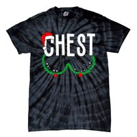 Chest Nuts Matching Chestnuts Funny Christmas Tie-Dye T-Shirt