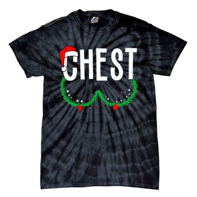 Chest Nuts Matching Chestnuts Funny Christmas Tie-Dye T-Shirt