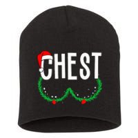 Chest Nuts Matching Chestnuts Funny Christmas Short Acrylic Beanie