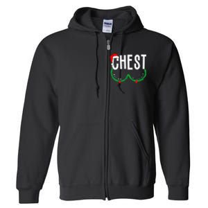 Chest Nuts Matching Chestnuts Funny Christmas Full Zip Hoodie