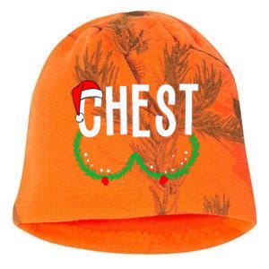 Chest Nuts Matching Chestnuts Funny Christmas Kati - Camo Knit Beanie