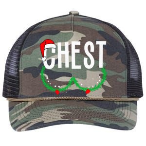 Chest Nuts Matching Chestnuts Funny Christmas Retro Rope Trucker Hat Cap