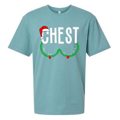 Chest Nuts Matching Chestnuts Funny Christmas Sueded Cloud Jersey T-Shirt