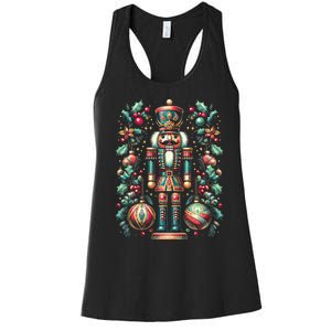 Christmas Nutcracker Merry Christmas Xmas Morning Holiday Women's Racerback Tank