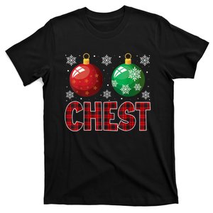 Chest Nuts Matching Chestnuts Funny Christmas Couples Chest T-Shirt