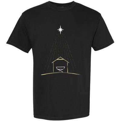 Christmas Nativity Manger Garment-Dyed Heavyweight T-Shirt