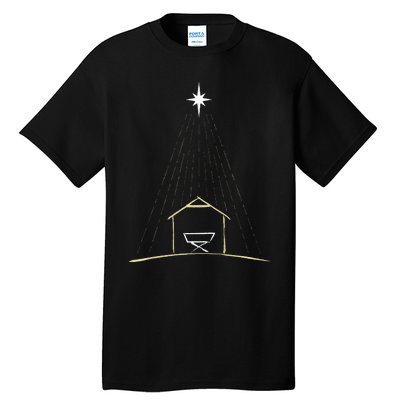 Christmas Nativity Manger Tall T-Shirt