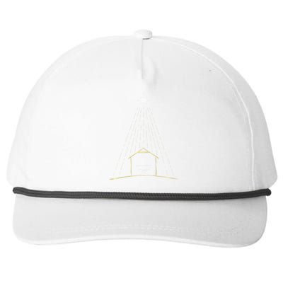 Christmas Nativity Manger Snapback Five-Panel Rope Hat