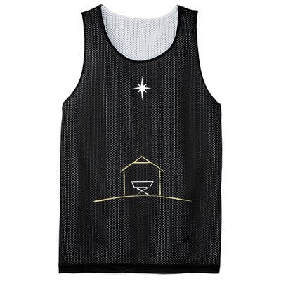 Christmas Nativity Manger Mesh Reversible Basketball Jersey Tank