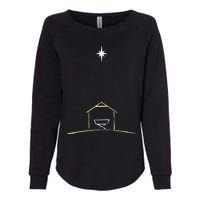 Christmas Nativity Manger Womens California Wash Sweatshirt