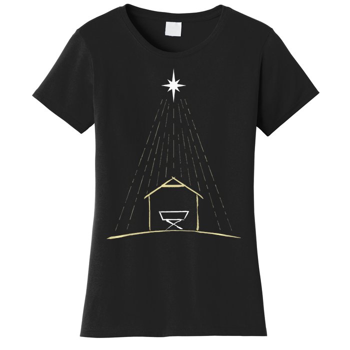 Christmas Nativity Manger Women's T-Shirt