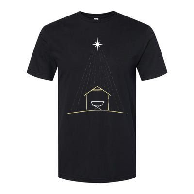 Christmas Nativity Manger Softstyle® CVC T-Shirt