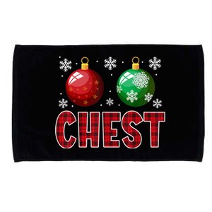 Chest Nuts Matching Chestnuts Funny Christmas Couples Chest Microfiber Hand Towel