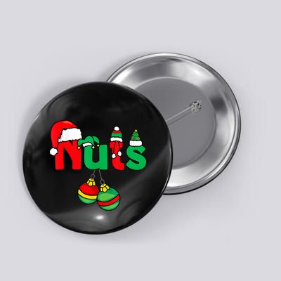 Chest Nuts Matching Couples Chestnuts Funny Christmas Xmas Button