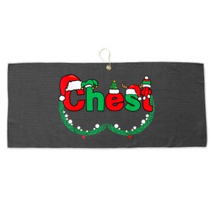 Chest Nuts Matching Couples Chestnuts Funny Christmas Xmas Large Microfiber Waffle Golf Towel