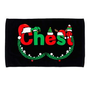 Chest Nuts Matching Couples Chestnuts Funny Christmas Xmas Microfiber Hand Towel