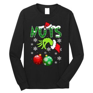 Chest Nuts Matching Chestnuts Christmas Snow Couples Long Sleeve Shirt